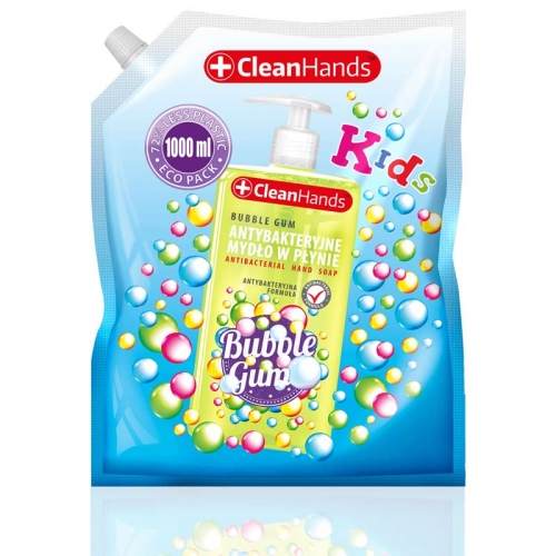 Mydło Antybakteryjne do Rąk dla Dzieci 1000ml Bubble Gum CleanHands