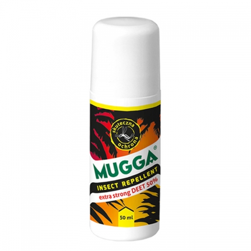Mugga mleczko STRONG Roll-on 50% DEET na komary i kleszcze